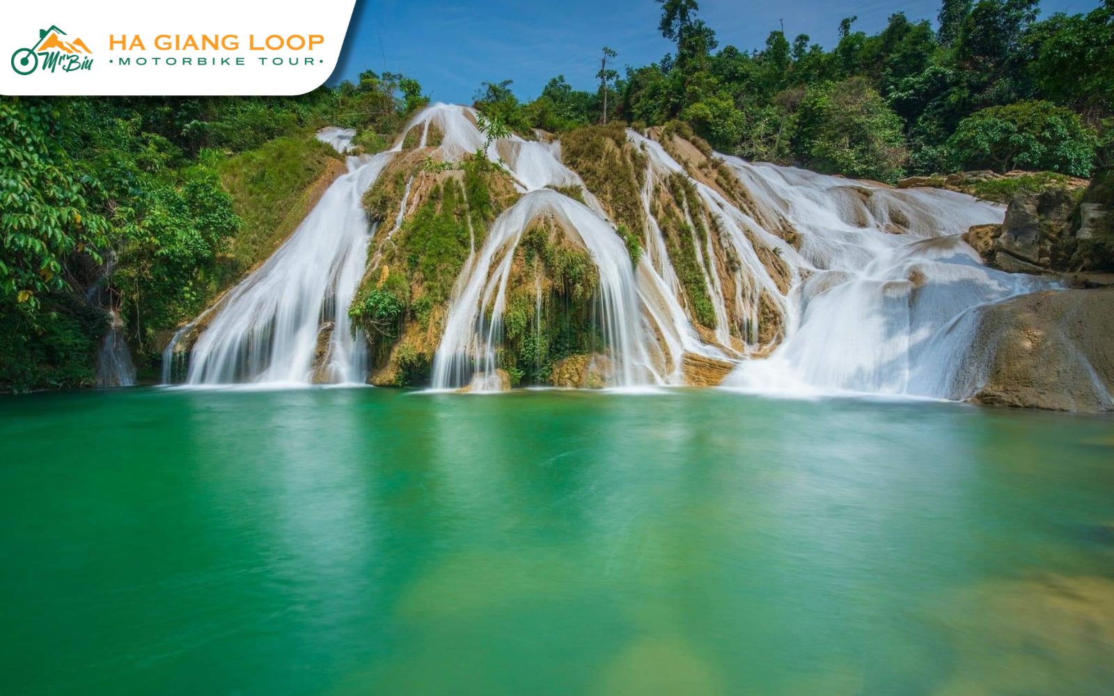 Bac Me Waterfall is a serene retreat and one of the peaceful places to visit in Ha Giang