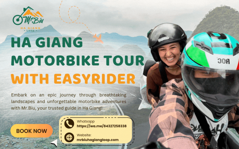 Ride through Ha Giang like a true local with Mr. Biu’s guided motorbike adventures