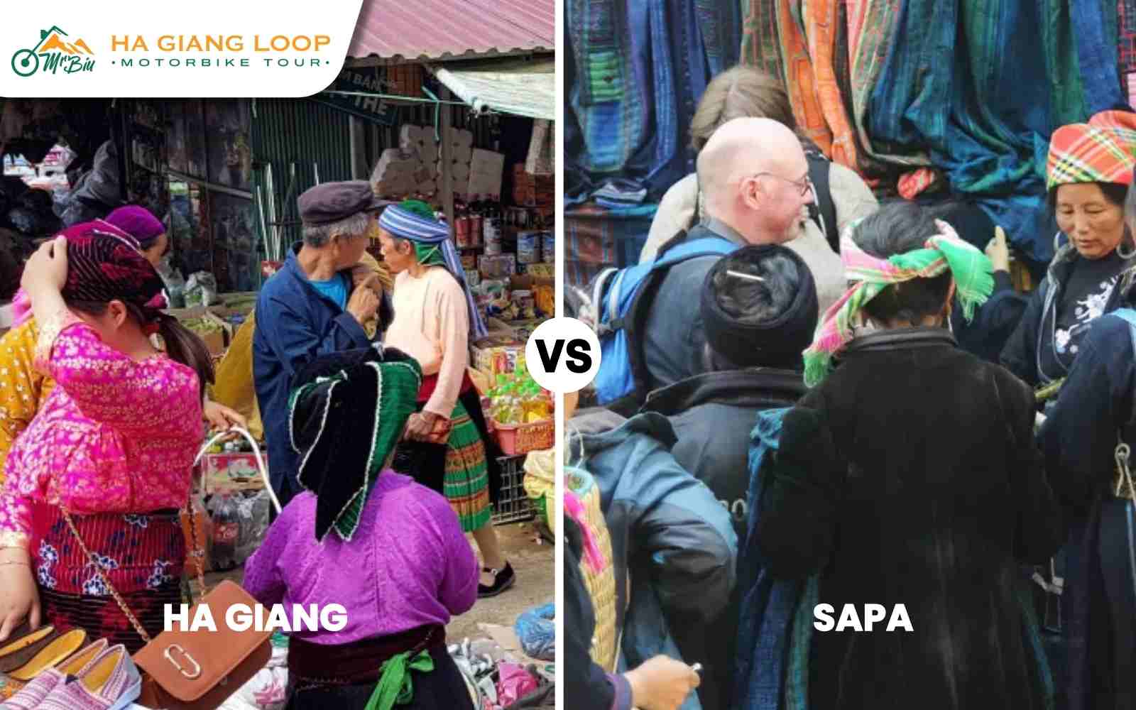 Local market differences in Sapa and Ha Giang