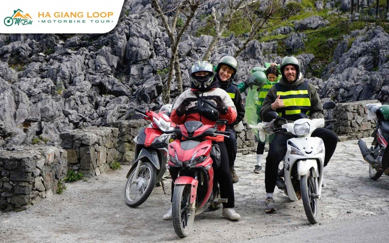 The best way to get from Hanoi to Ha Giang is by motorbike