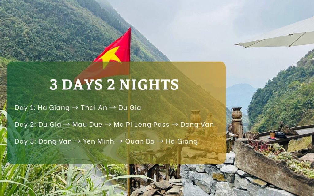 If you’re unsure how many days the Ha Giang Loop, choose the 3D2N