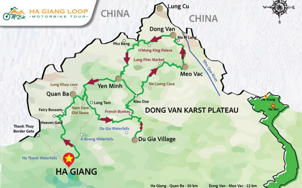 Plan your journey with understanding the route and highlights of the Ha Giang Loop