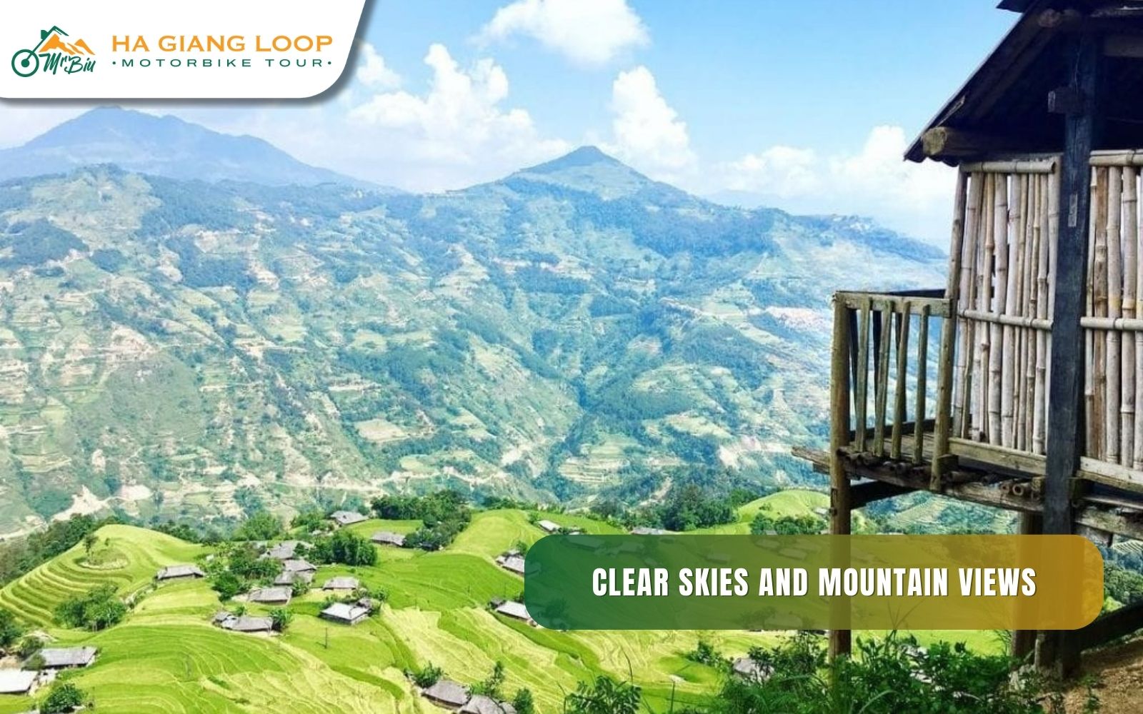 Ha Giang Loop in summer has Clear Skies and Mountain Views