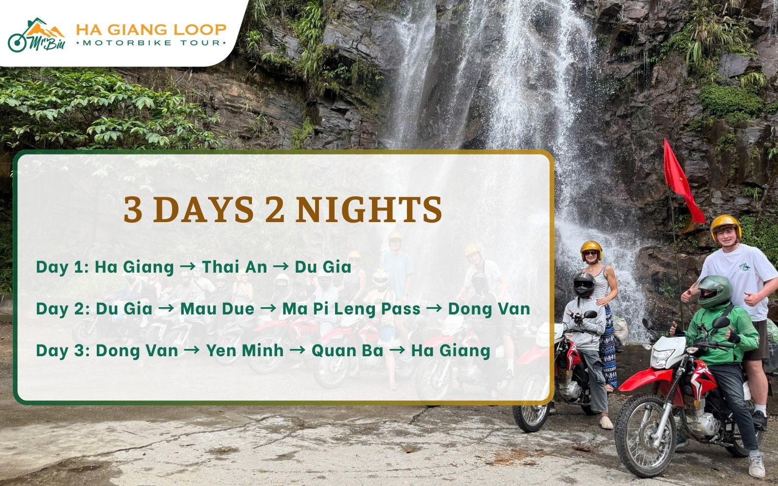 3 Days Motorbike Tour