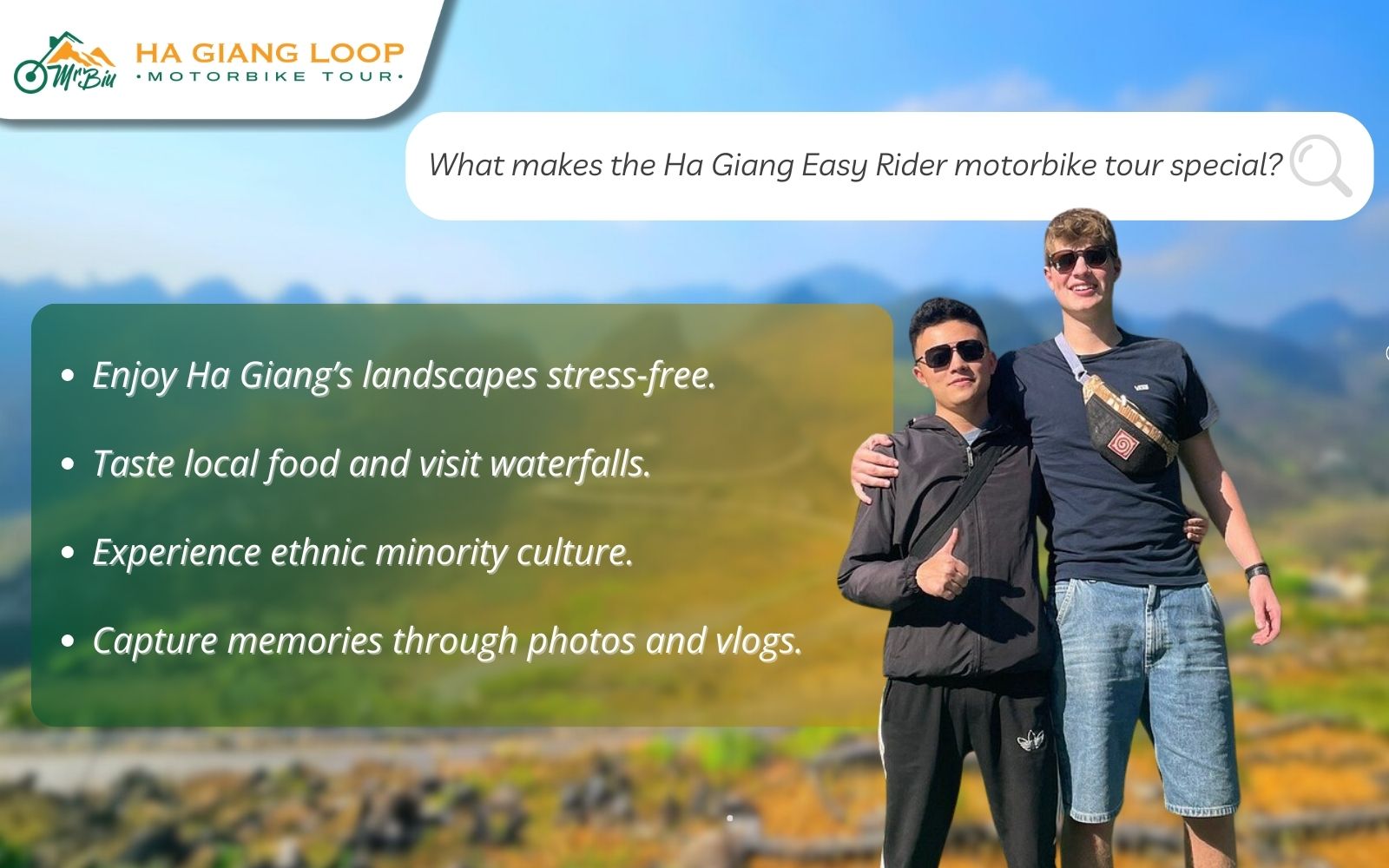 Special features of easy rider ha giang motor tour
