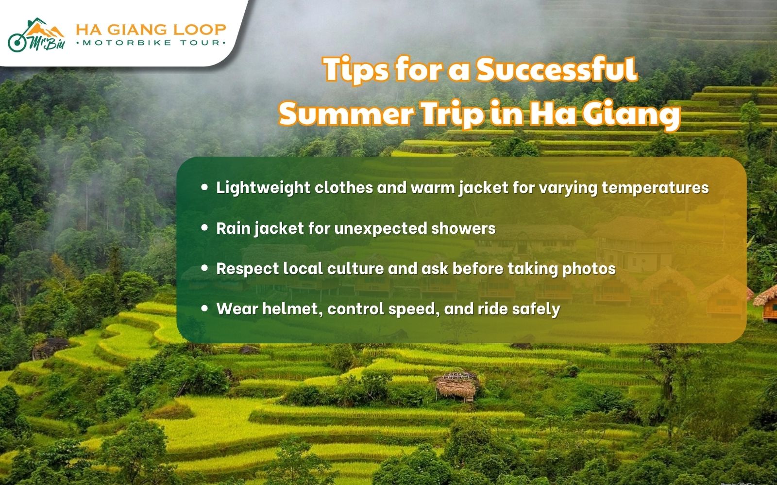 Tips for a Successful Ha Giang Loop in Summer Trip
