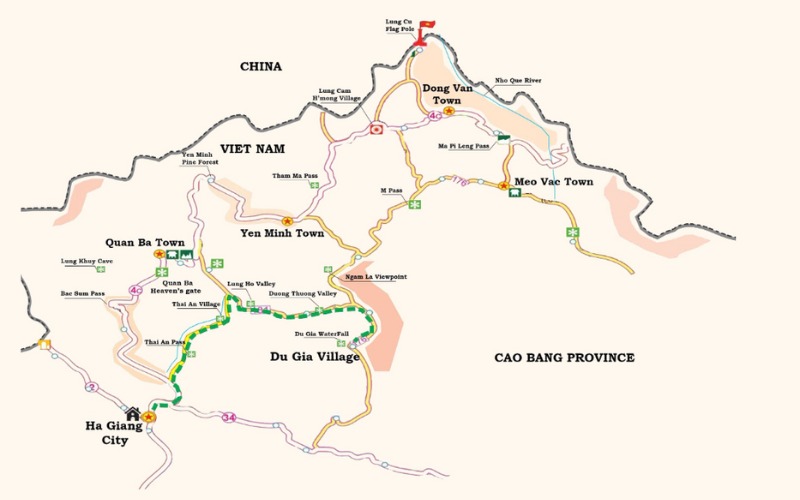 Ha Giang Loop route for beginners