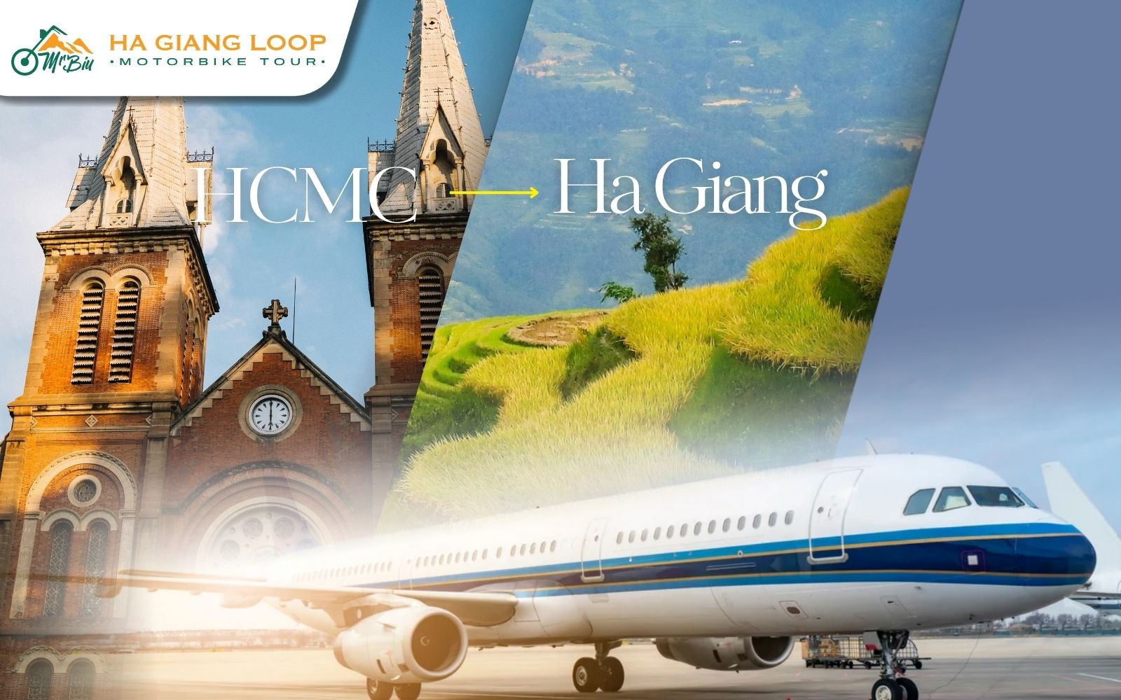 How to get from Ho Chi Minh to Ha Giang by flight