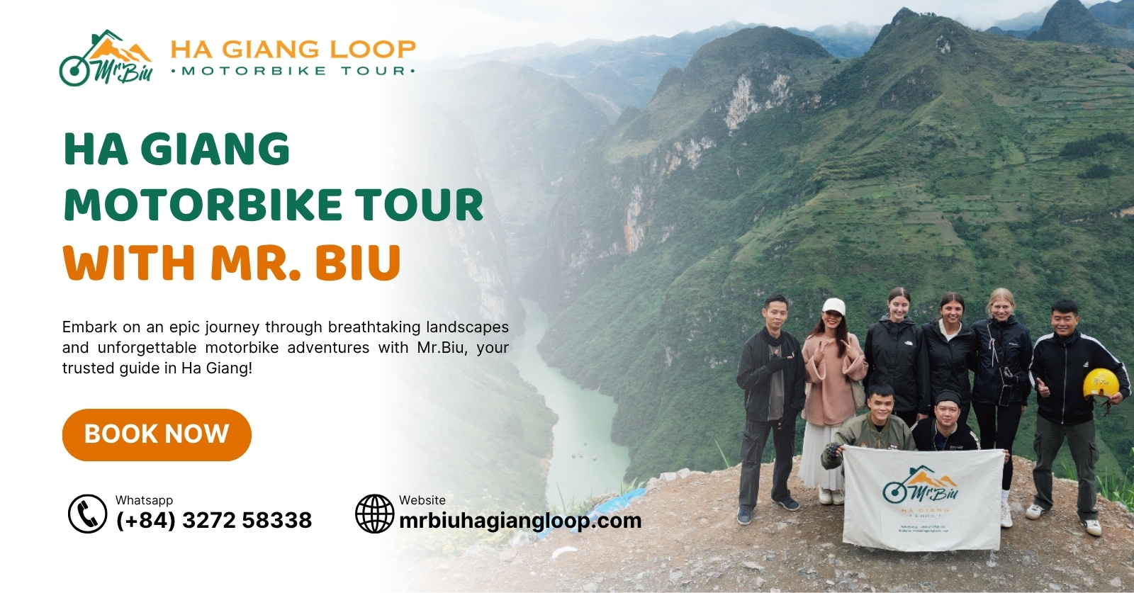 Riding through Ha Giang’s fresh April air with Mr. Biu Tour