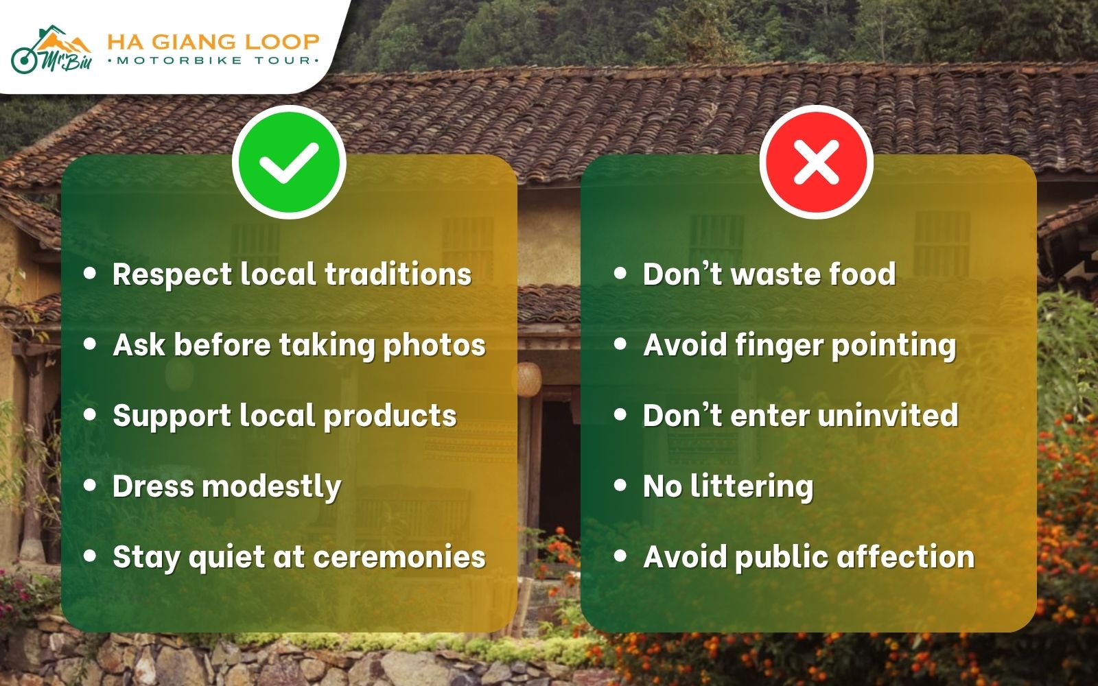 What to do and avoid when exploring Lo Lo Chai