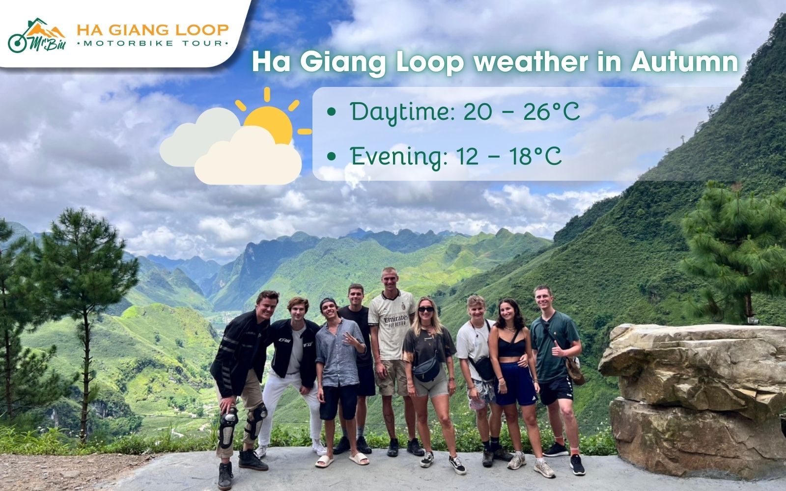 Ha Giang Loop autumn season brings mild weather and clear visibility
