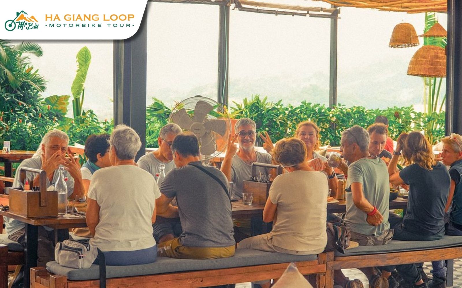 Rooftop spot offering views and best coffee shops in Ha Giang vibes