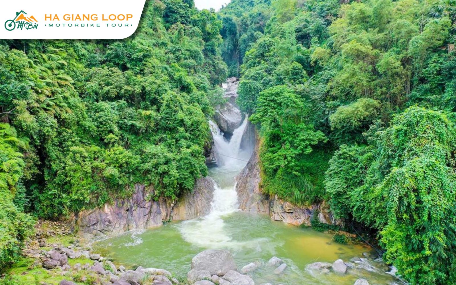 Refresh at Waterfall No. 6 (Ha Thanh Waterfall)