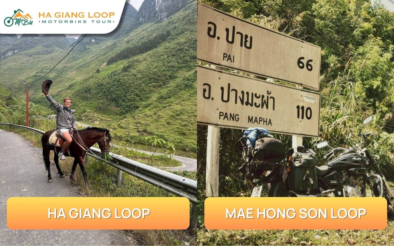 Cost comparison between Ha Giang and Mae Hong Son
