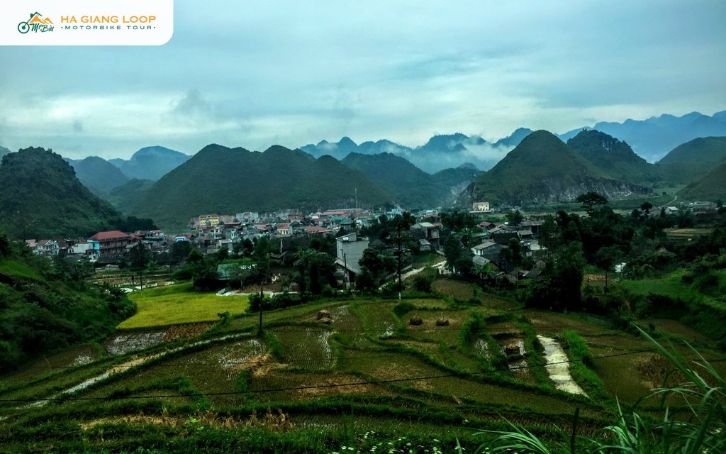 Tam Son town and rice terraces, four kilometres from Nam Dam village